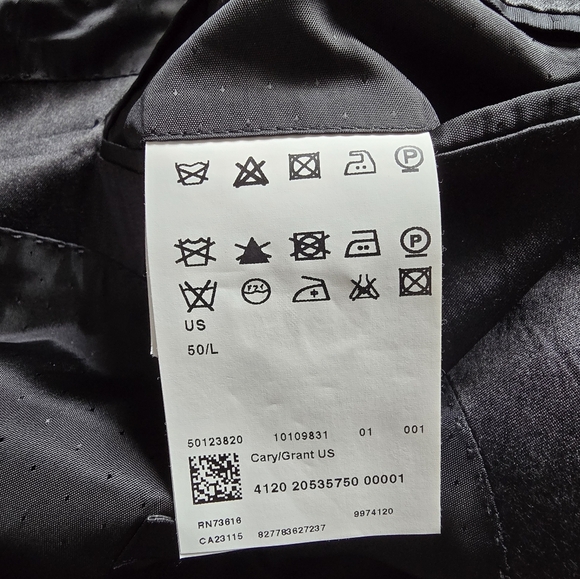 Boss Classic Black Blazer Mix Of Silk And Wool - Picture 8 of 11